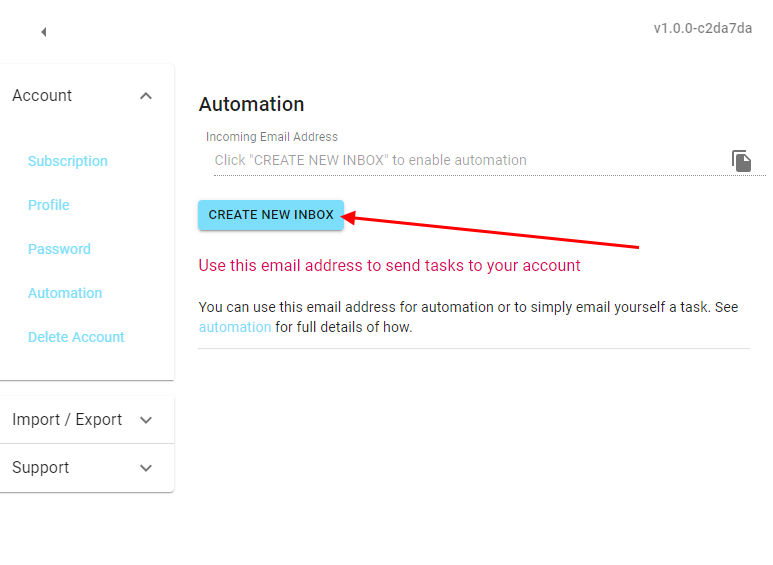 Create Inbox