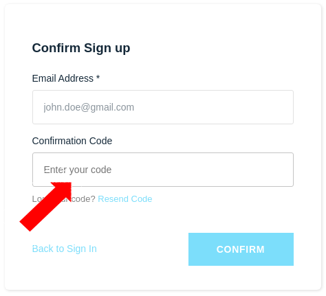 Confirm Account