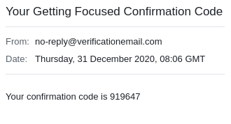 Confirmation Email